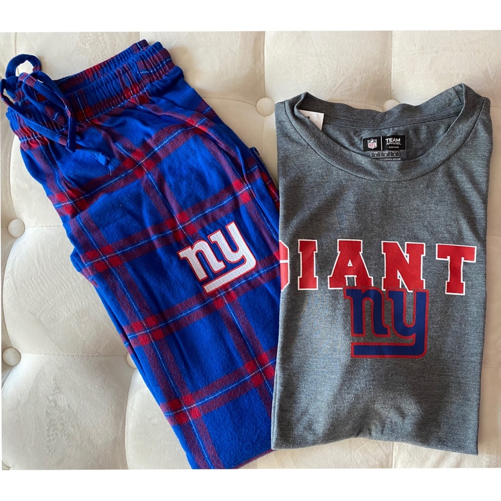 AUTHENTIC NFL Team Men’s (Large) NY Giants PJ Set